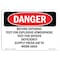 Signmission OSHA Danger, Before Entering Test For Explosive Atmosphere, 7in X 5in Decal, 5" W, 7" L, Landscape OS-DS-D-57-L-2395 - alternate 1